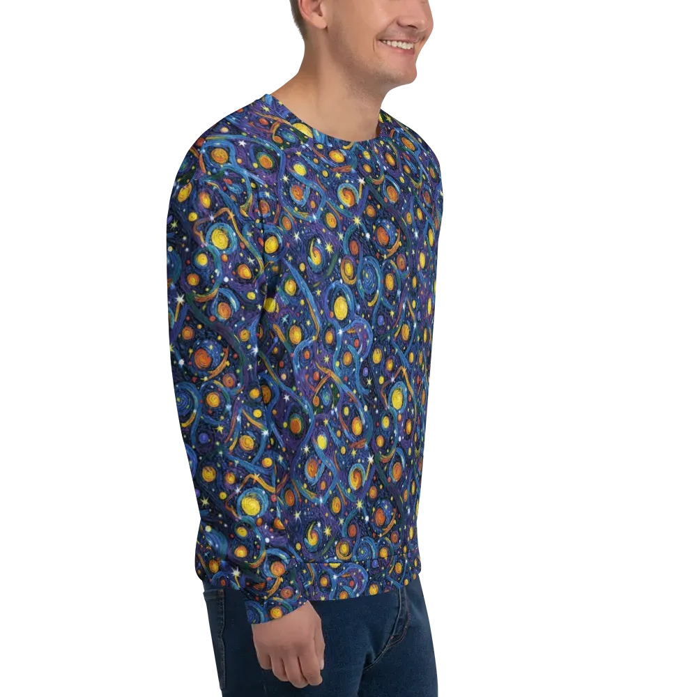 Starry Spiral on Sweatshirt — Right Front