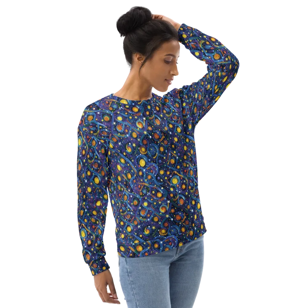Starry Spiral on Sweatshirt — Right Front