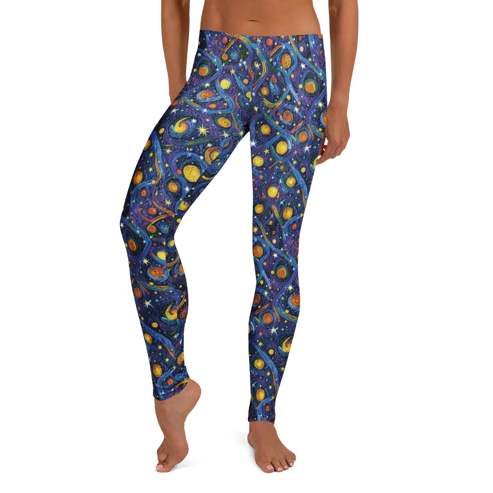 Starry Spiral on Leggings — Front
