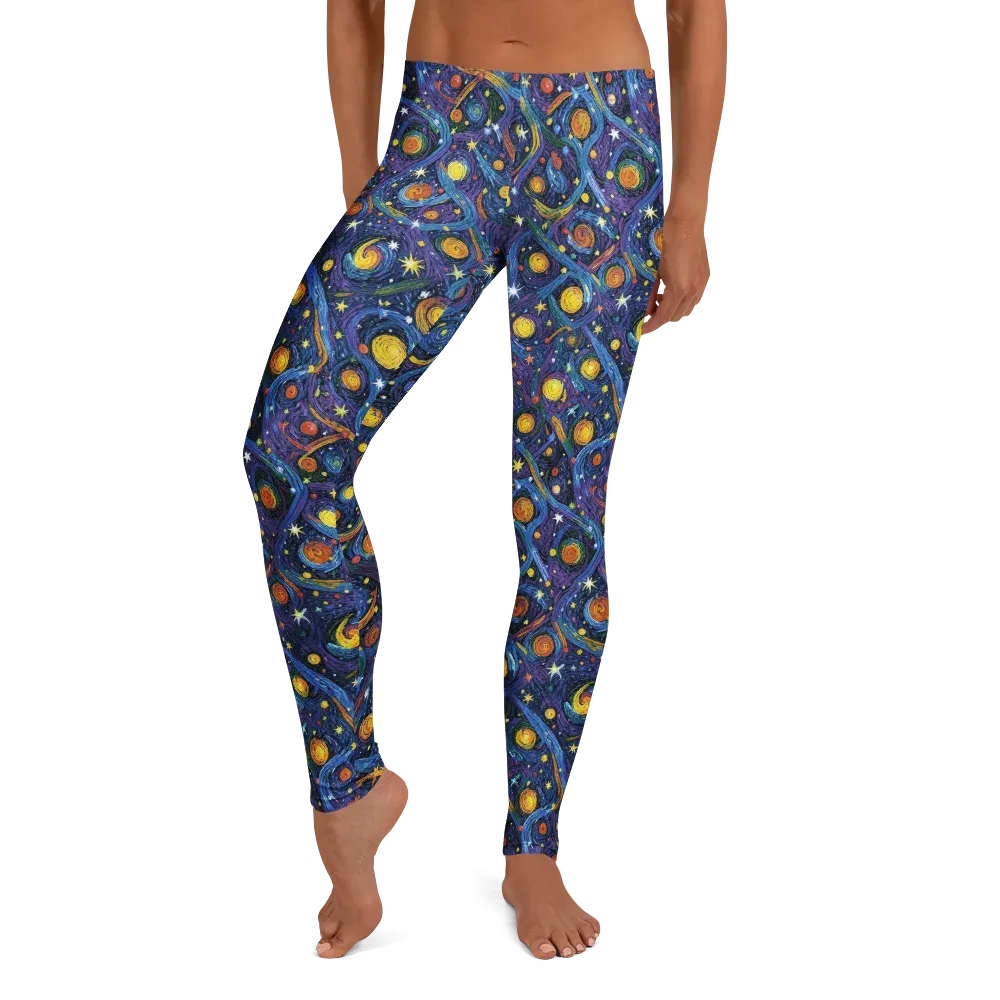 Starry Spiral on Leggings — Front