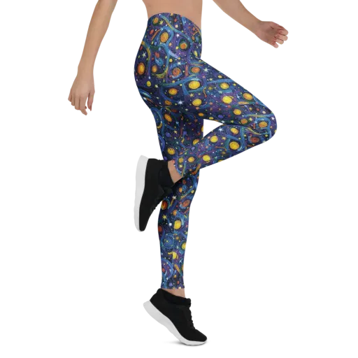 Starry Spiral on a Leggings