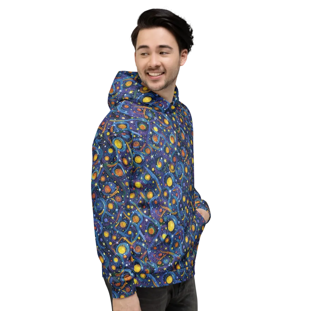 Starry Spiral on Hoodie — Right