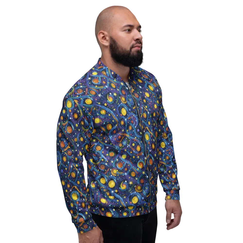 Starry Spiral on Bomber Jacket — Right