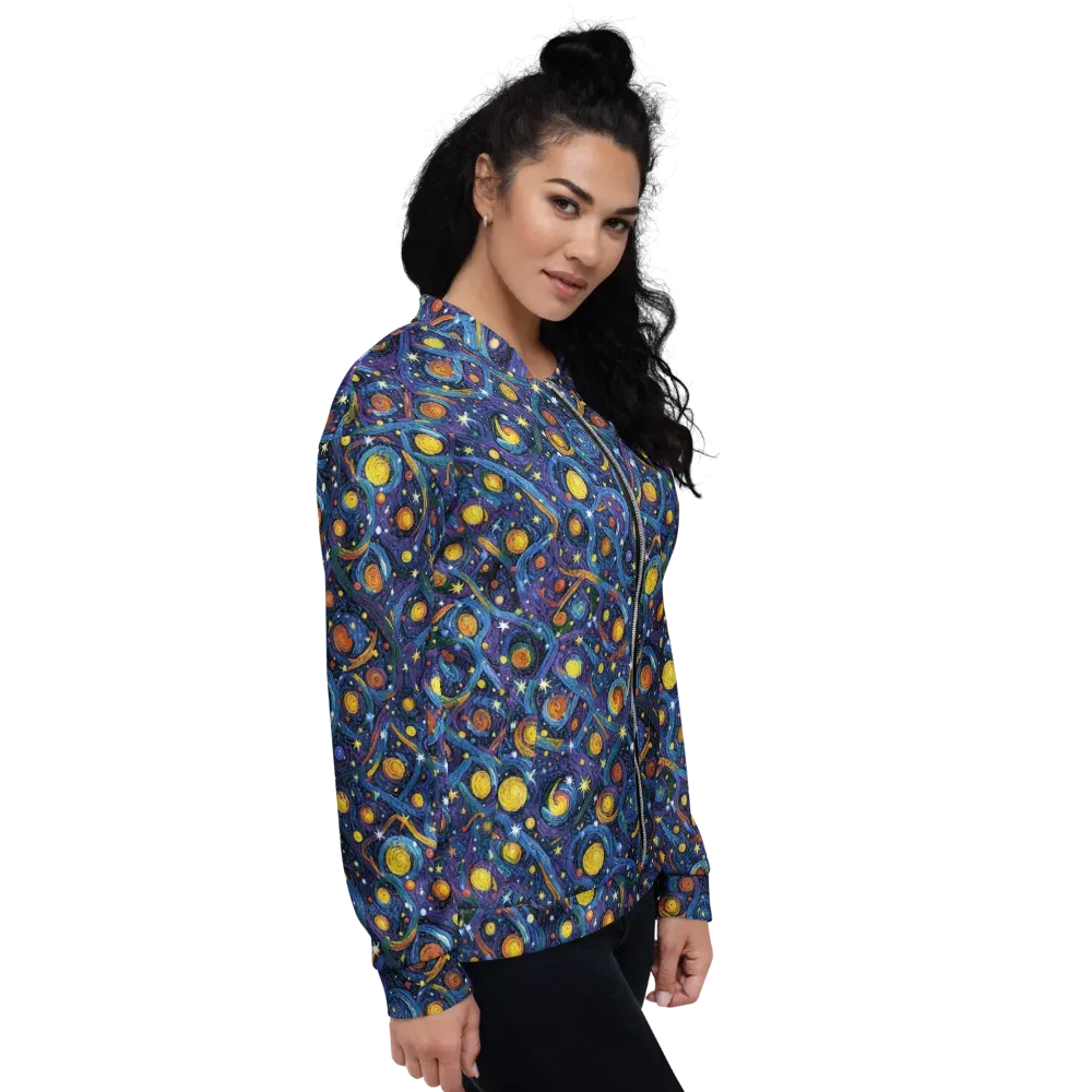 Starry Spiral on Bomber Jacket — Right