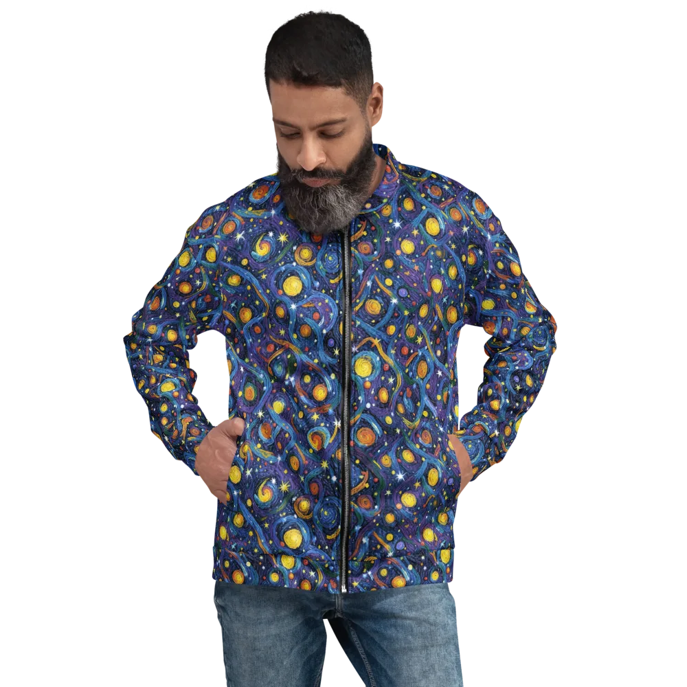 Starry Spiral on Bomber Jacket — Front