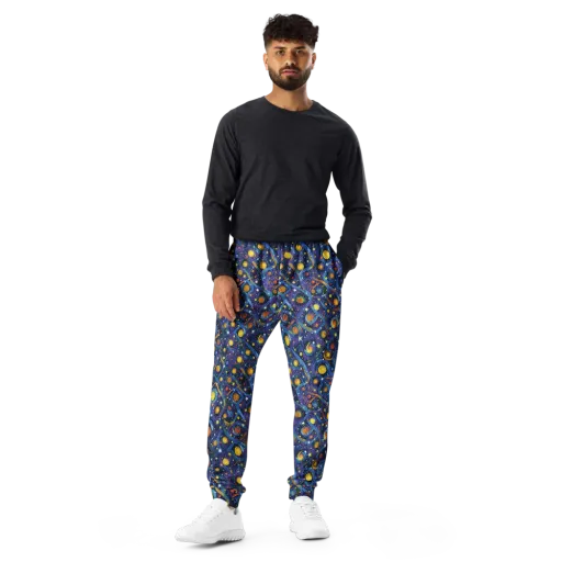 Starry Spiral on a Men's Joggers