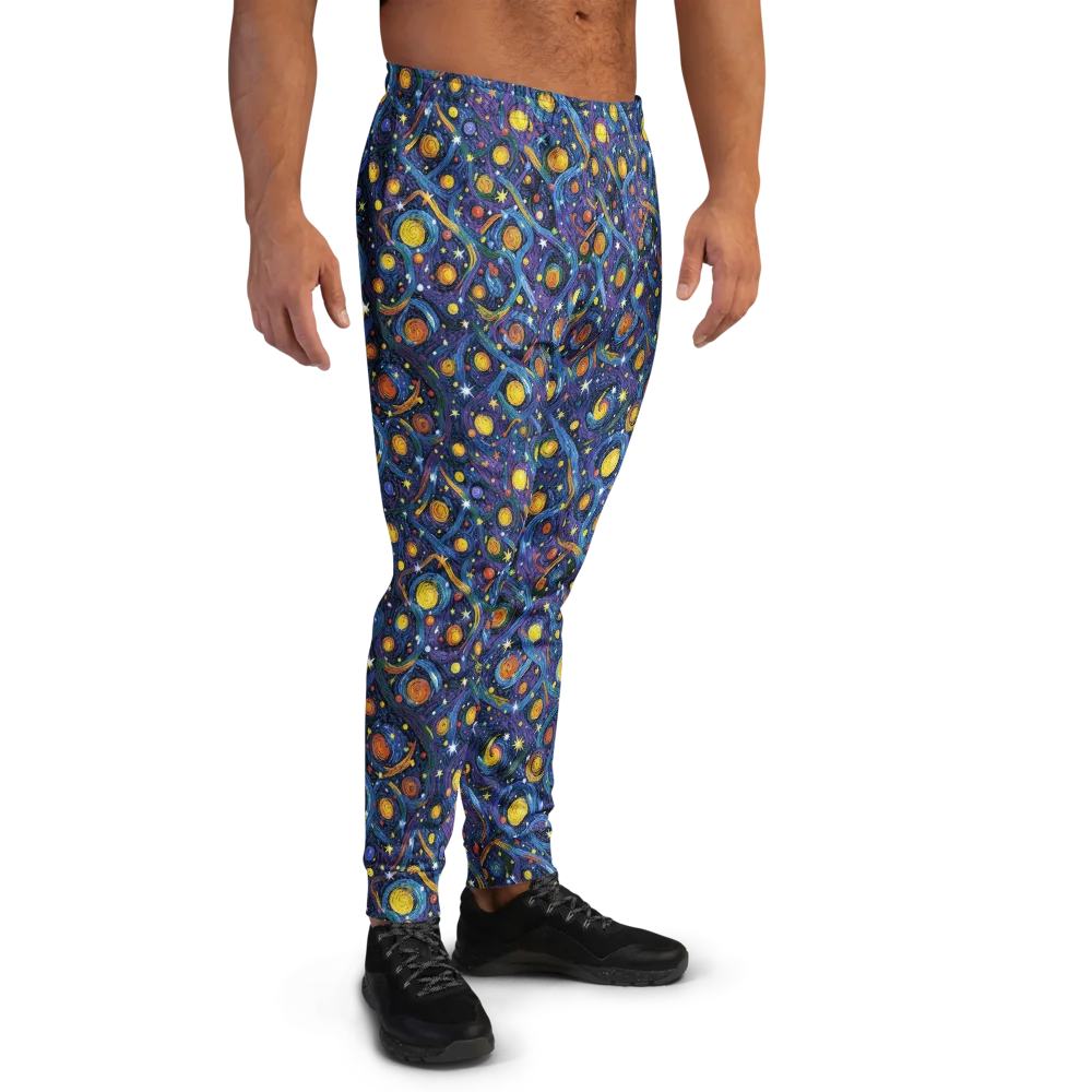 Starry Spiral on Men's Joggers — Right