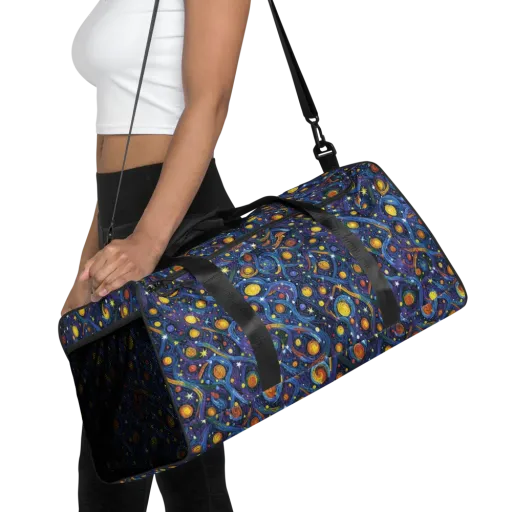 Starry Spiral on a Duffle Bag