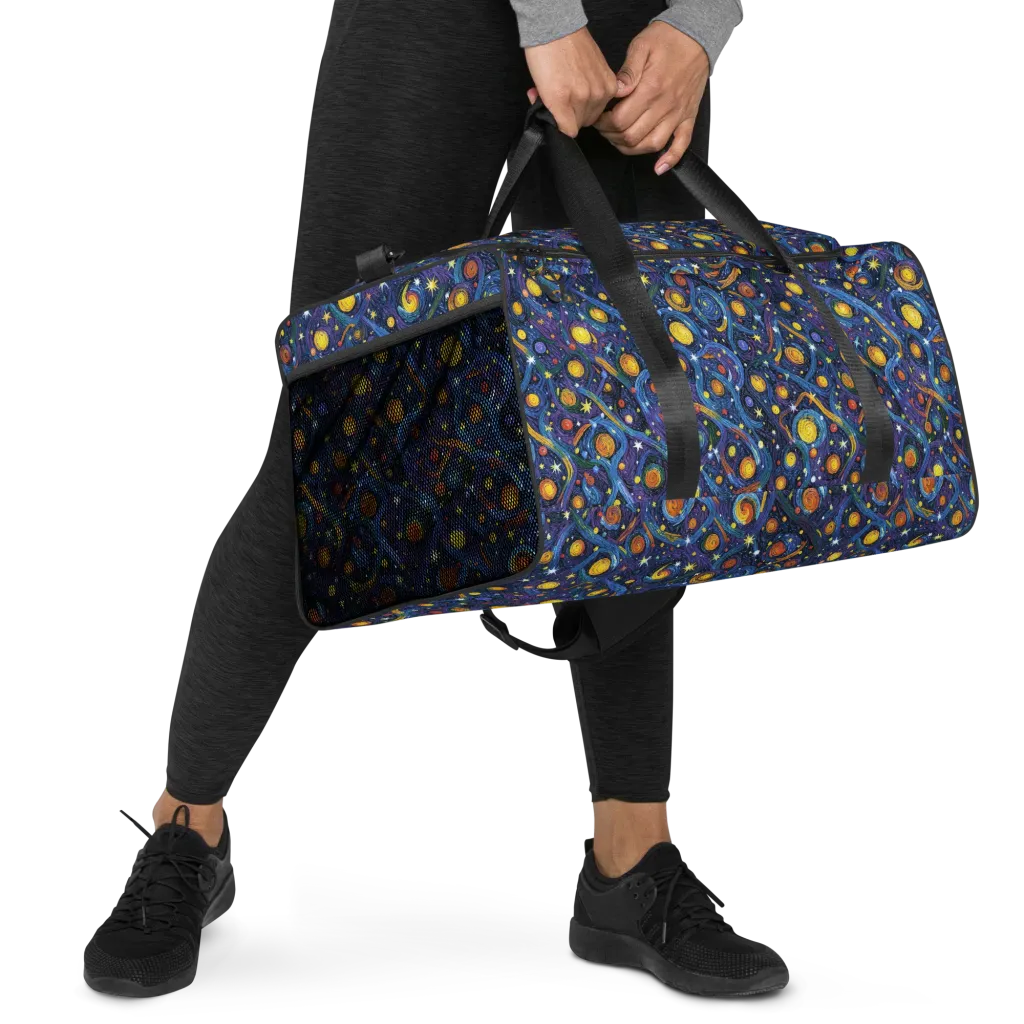 Starry Spiral on Duffle Bag — Right Front