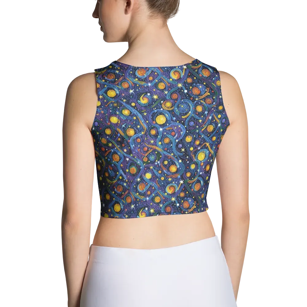 Starry Spiral on Crop Top — Back