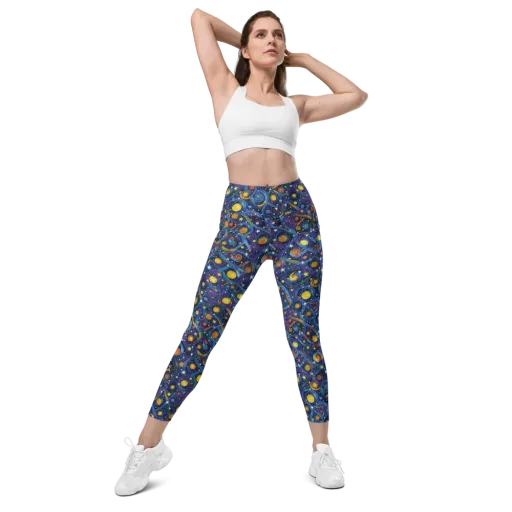 Starry Spiral on a Leggings with Pockets