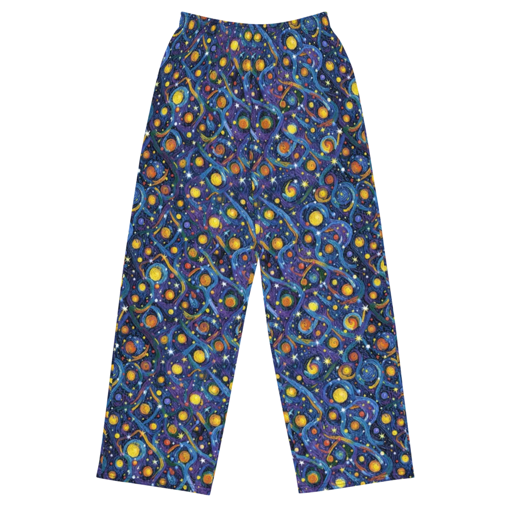 Starry Spiral on Wide-Leg Pants — Front