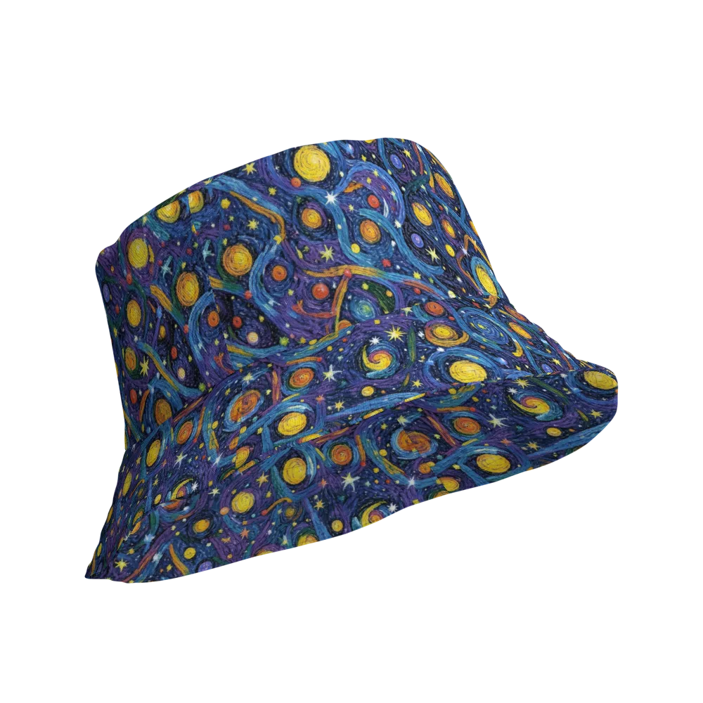 Starry Spiral on Reversible Bucket Hat — Product details Outside