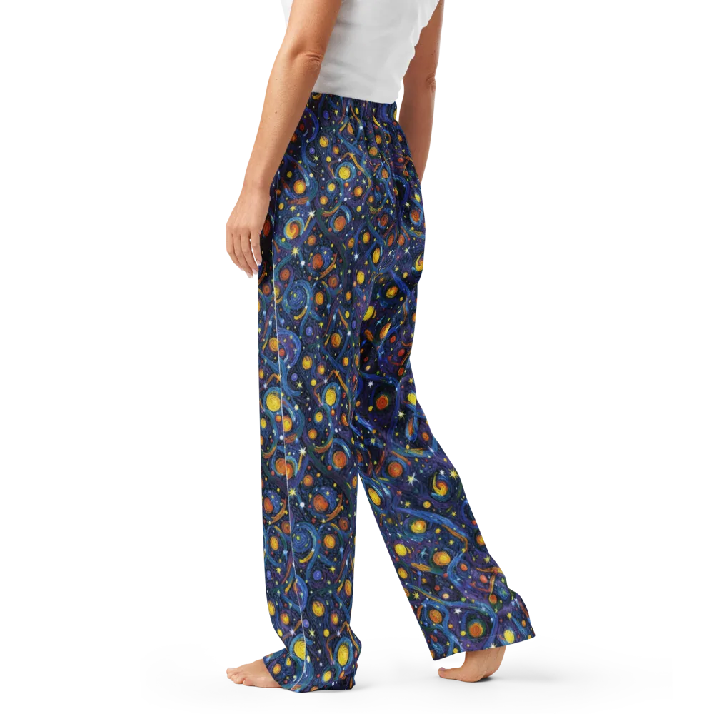 Starry Spiral on Women's Pajama Pants — Left