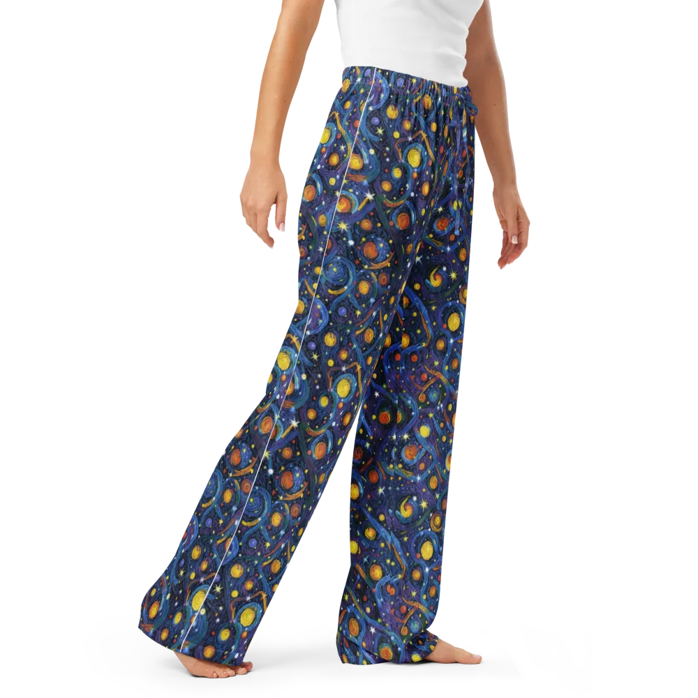 Starry Spiral on Women's Pajama Pants — Right Front