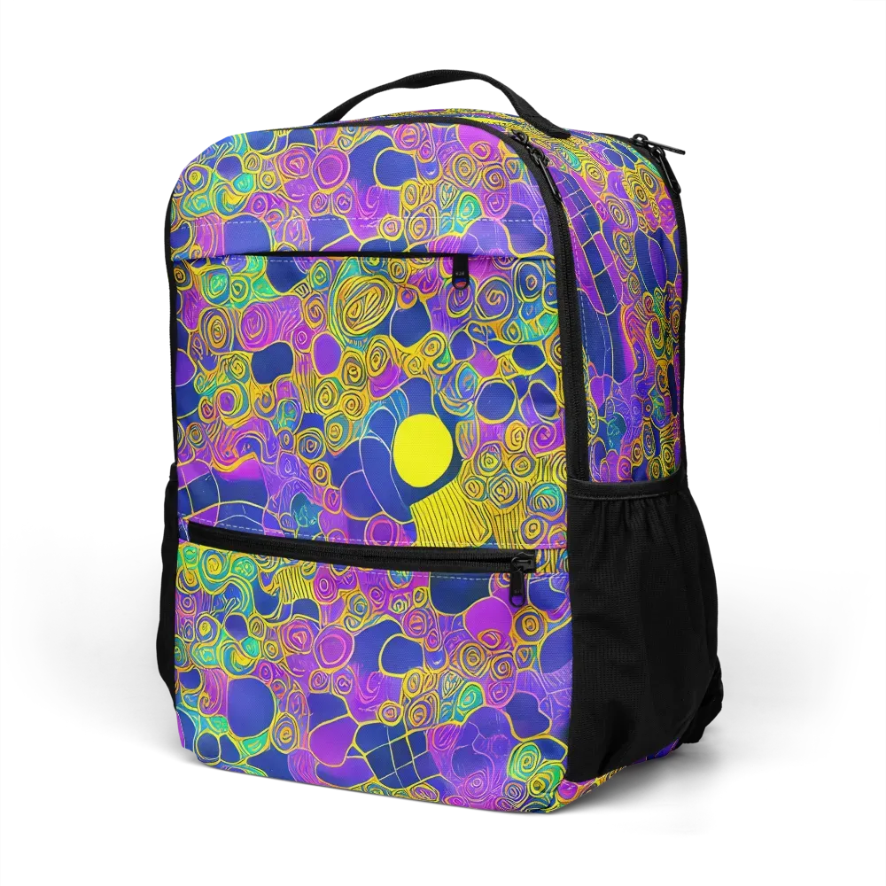 Neon Spiral Current on Utility Backpack — Left Front