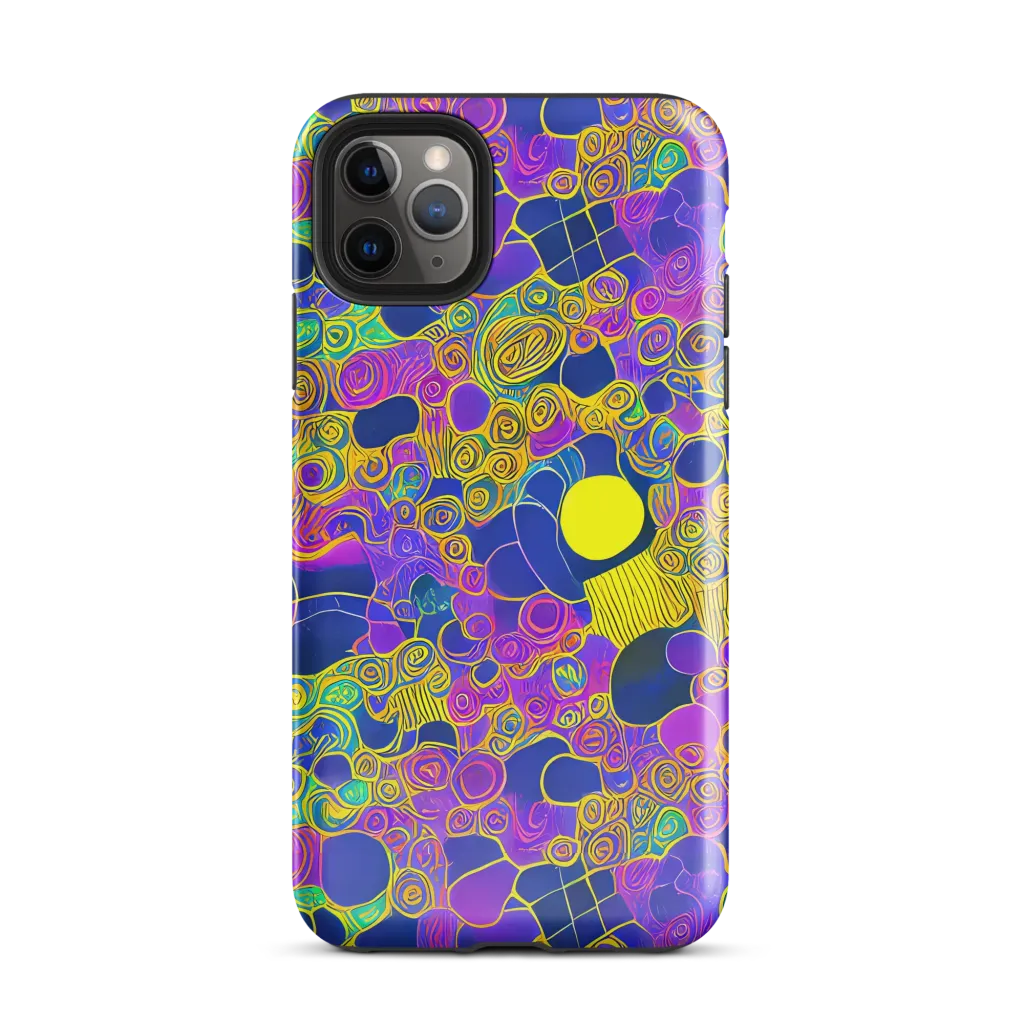 Neon Spiral Current on Tough Case for iPhone® — Front