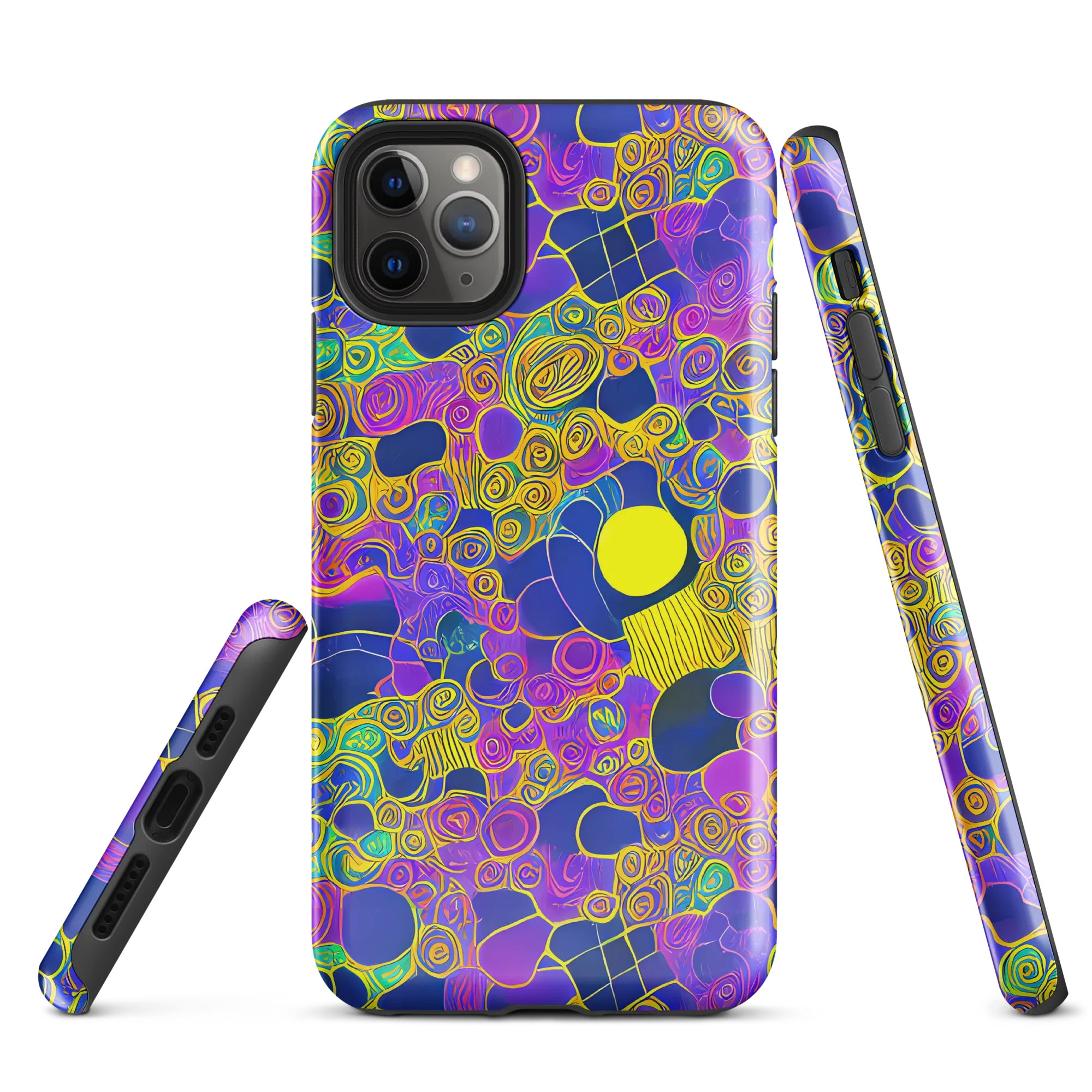 Neon Spiral Current on Tough Case for iPhone® — Front