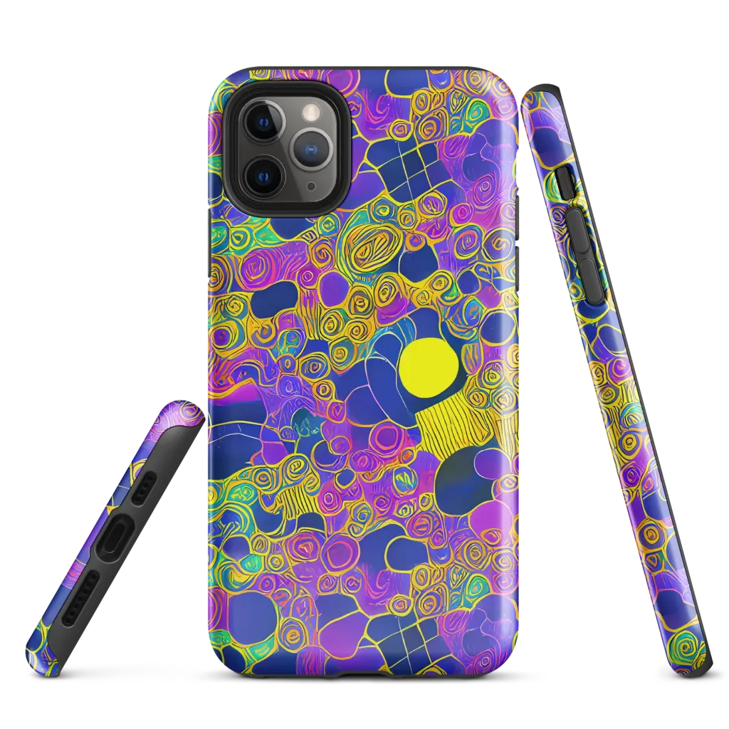 Neon Spiral Current on Tough Case for iPhone® — Front