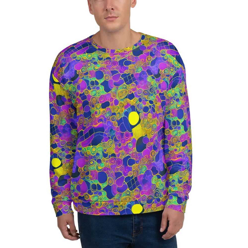 Neon Spiral Current on Sweatshirt — Front