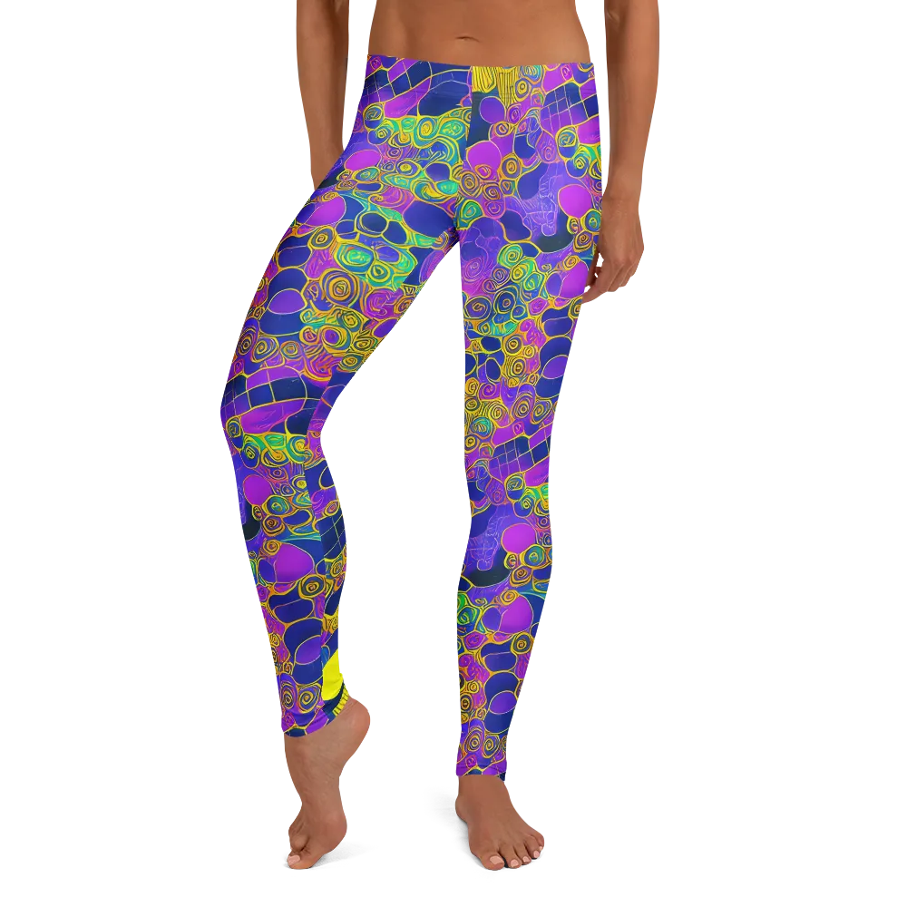 Neon Spiral Current on Leggings — Front