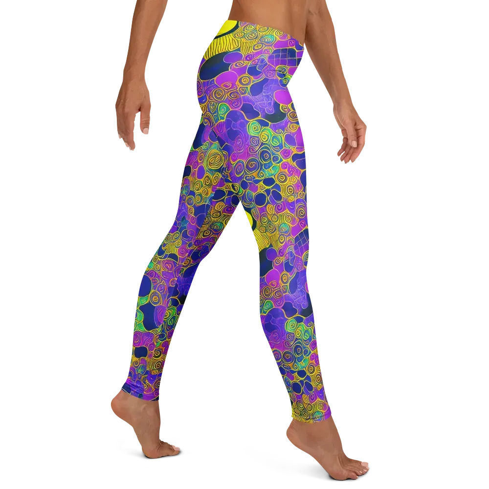 Neon Spiral Current on Leggings — Right