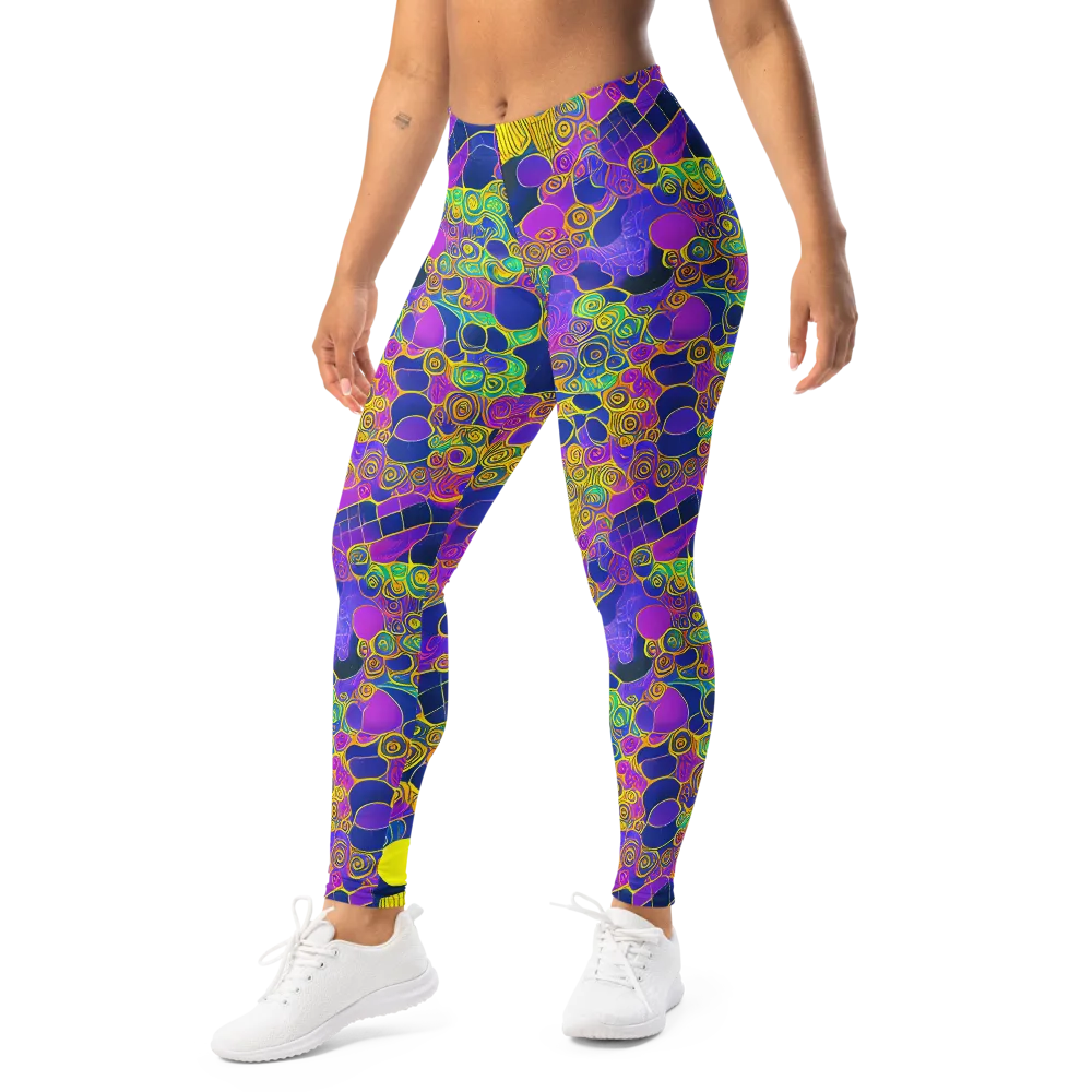 Neon Spiral Current on Leggings — Left Front