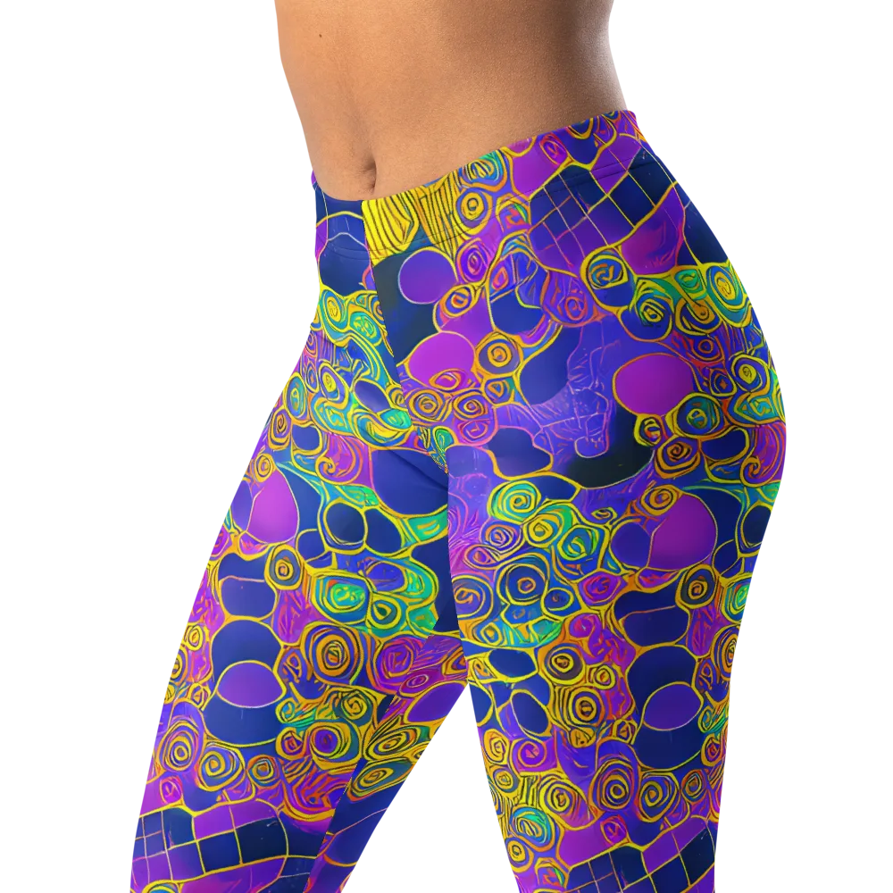 Neon Spiral Current on Leggings — Left Front
