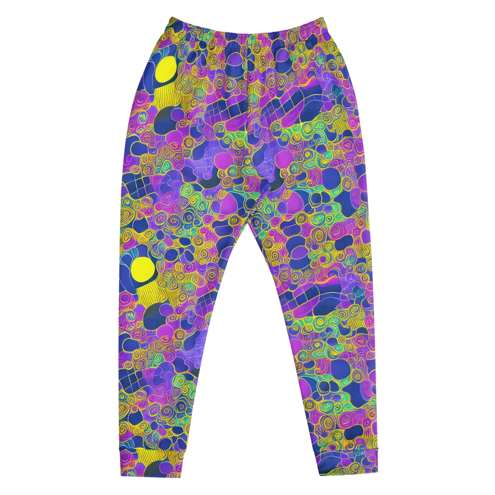 Neon Spiral Current on Men's Joggers — Front