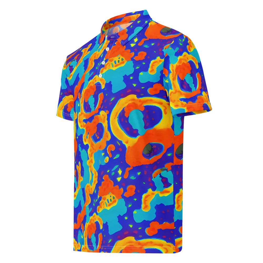 Surreal Surf on Men's Slim Fit Polo Shirt — Left Front
