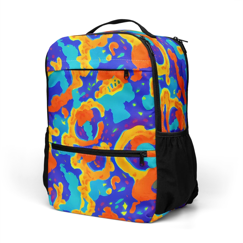 Surreal Surf on Utility Backpack — Left Front