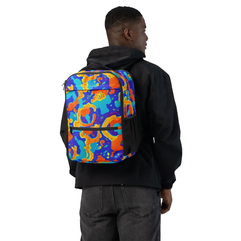Surreal Surf on Utility Backpack — Back