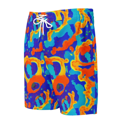Surreal Surf on a Men's Board Shorts
