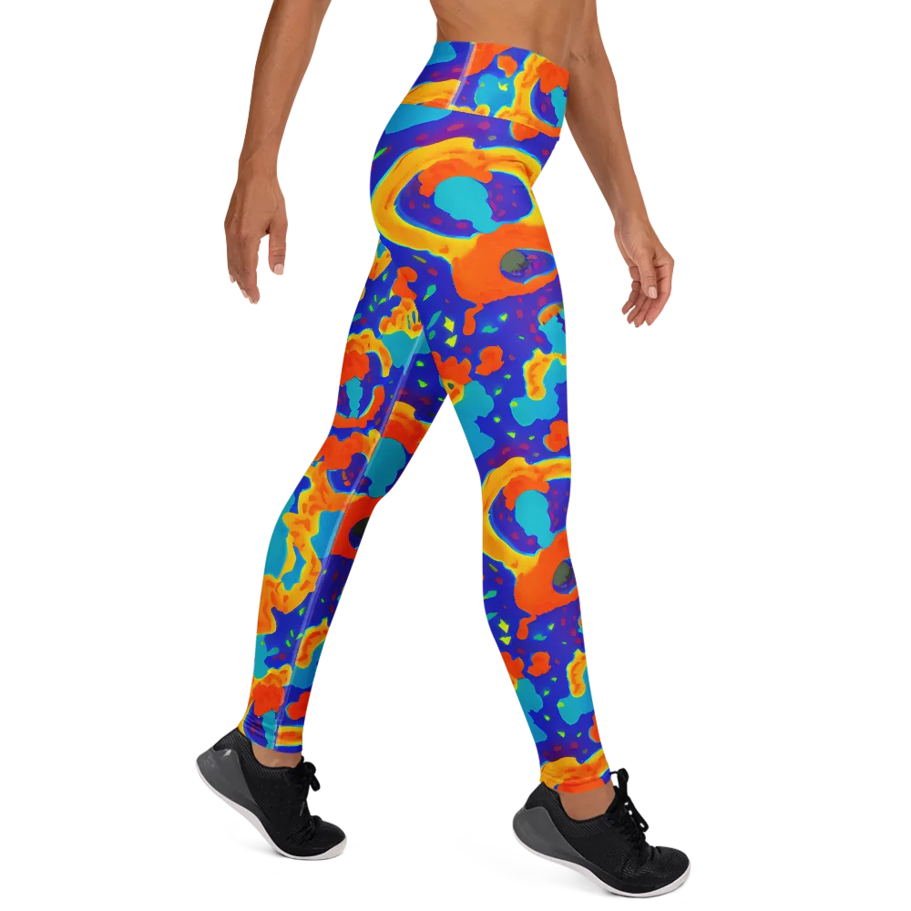 Surreal Surf on Yoga Leggings — Right