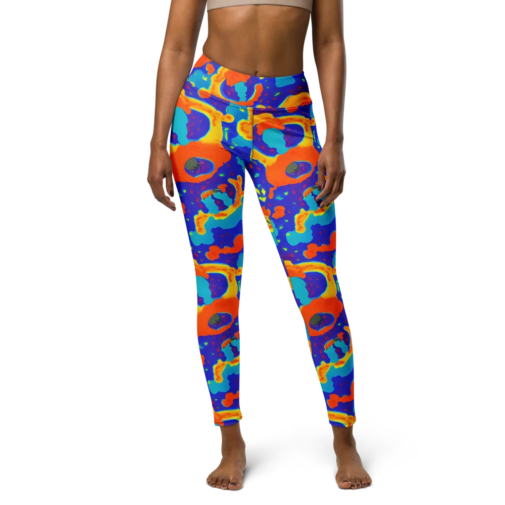 Surreal Surf on Yoga Leggings — Front