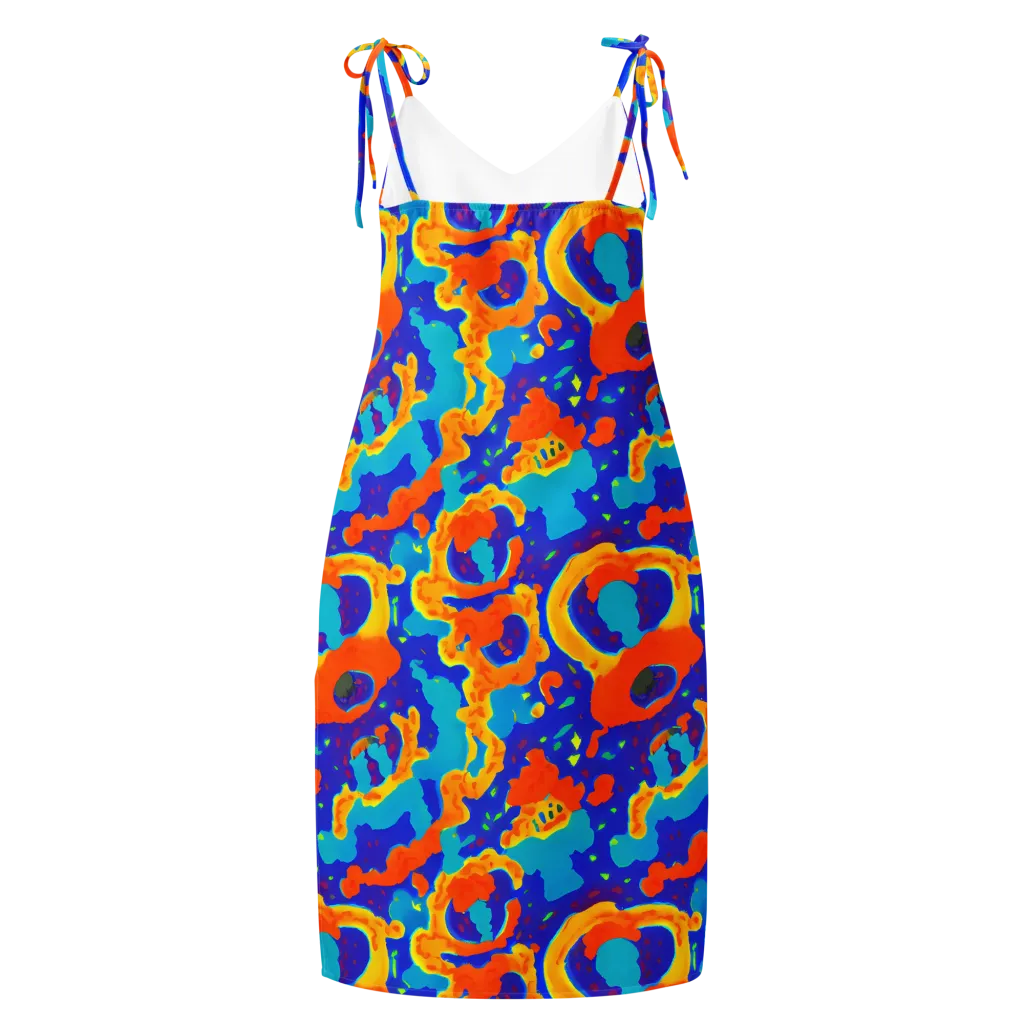 Surreal Surf on Slip Dress — Back