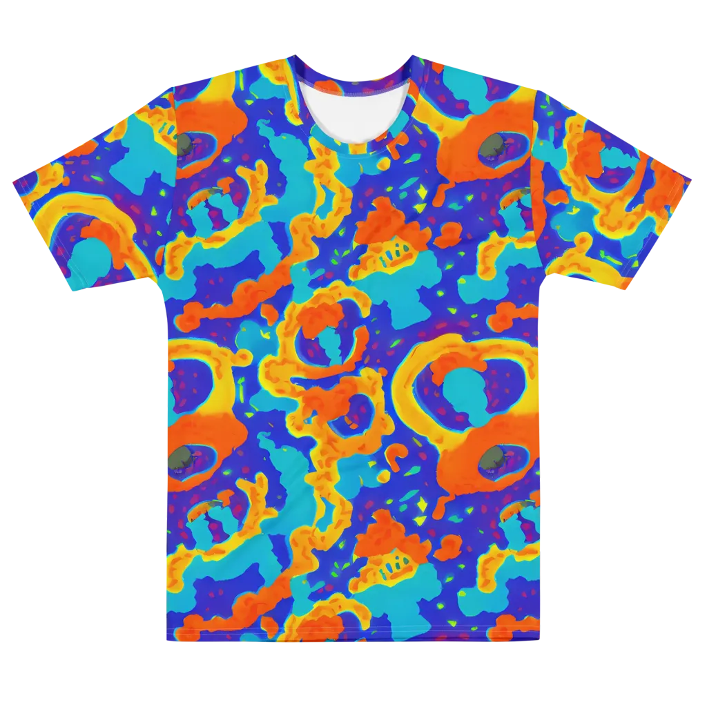 Surreal Surf on Men's Cotton Crew Neck T-Shirt — Front