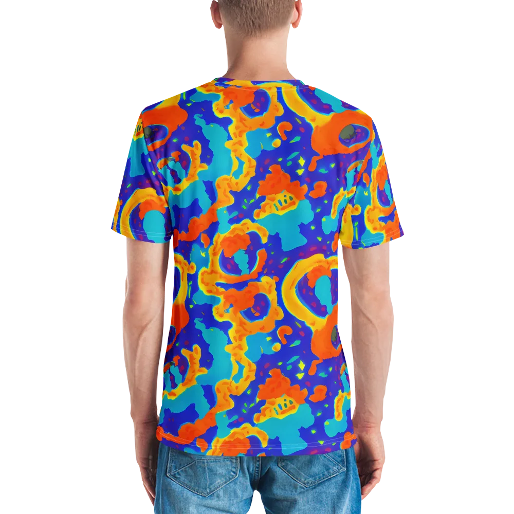 Surreal Surf on Men's Crew Neck T-Shirt — Back