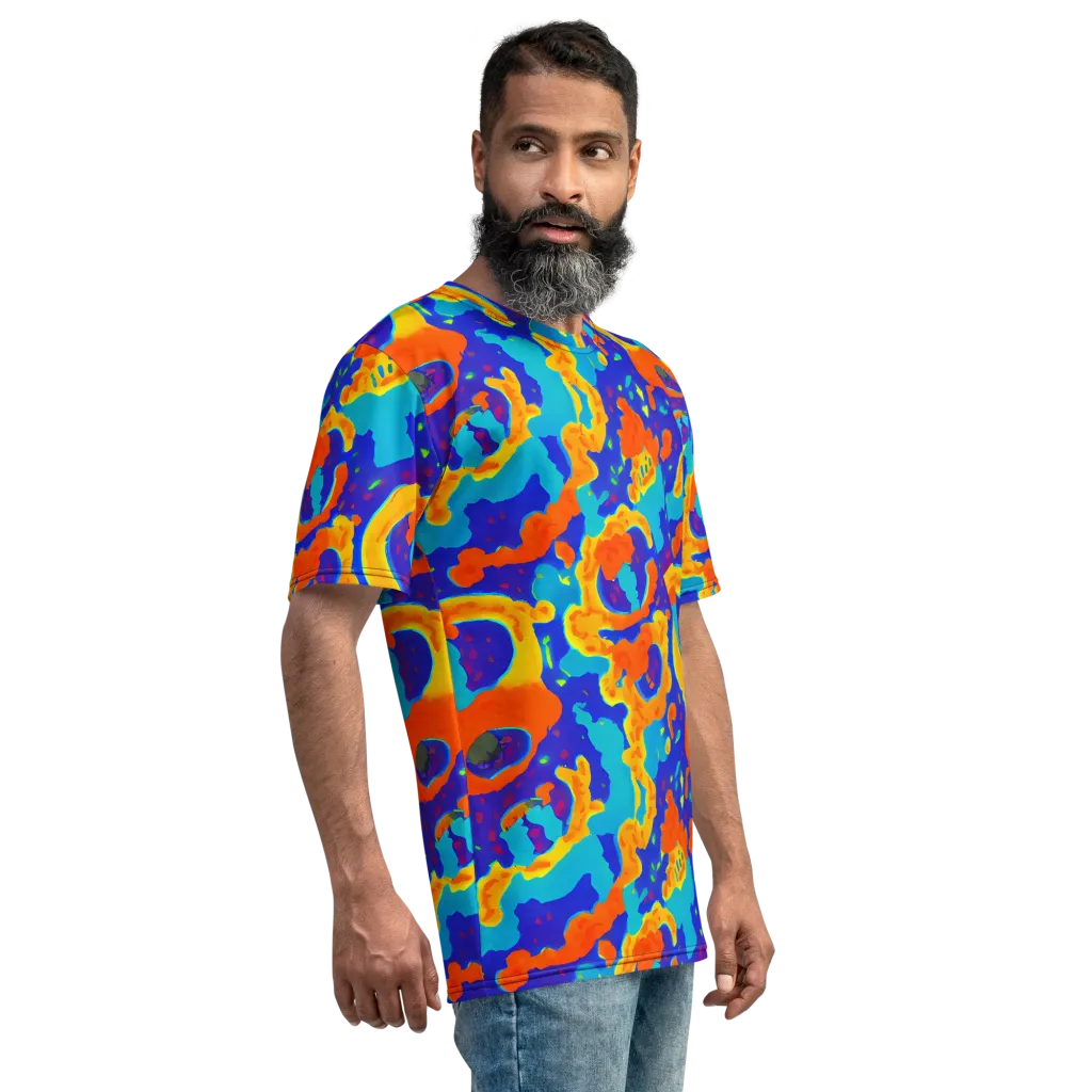 Surreal Surf on Men's Crew Neck T-Shirt — Right