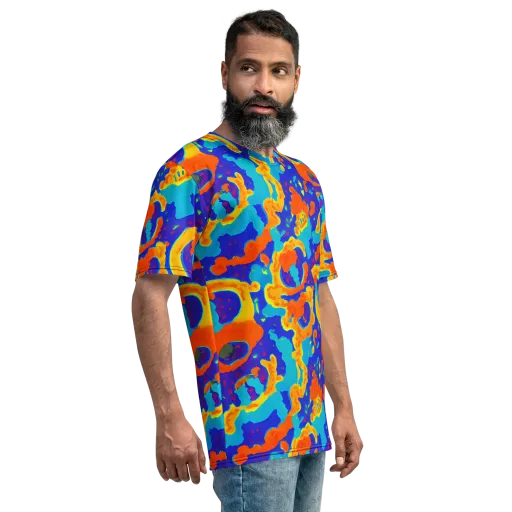 Surreal Surf on a Men's Crew Neck T-Shirt