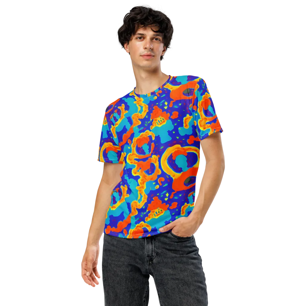 Surreal Surf on Men's Crew Neck T-Shirt — Front