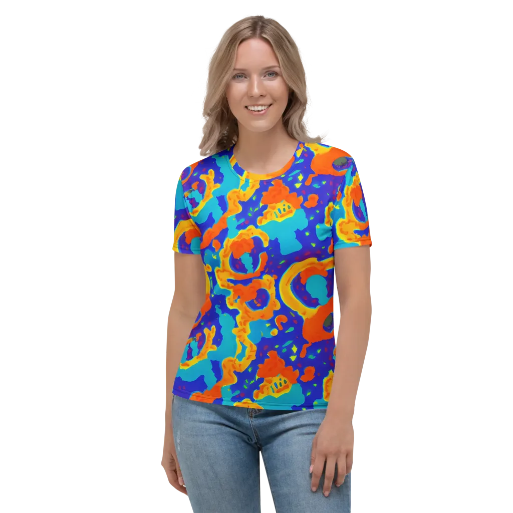 Surreal Surf on Women's Crew Neck T-Shirt — Front