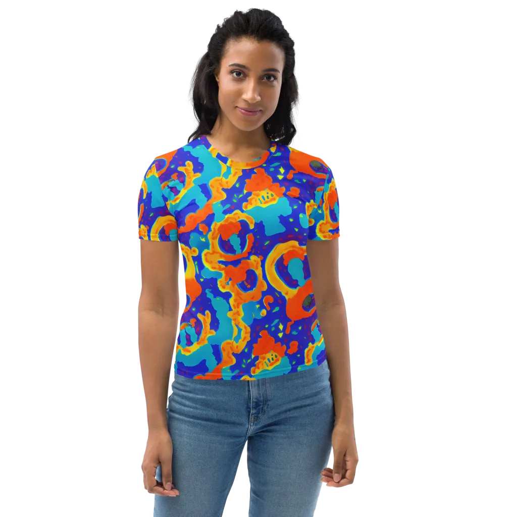 Surreal Surf on Women's Crew Neck T-Shirt — Front