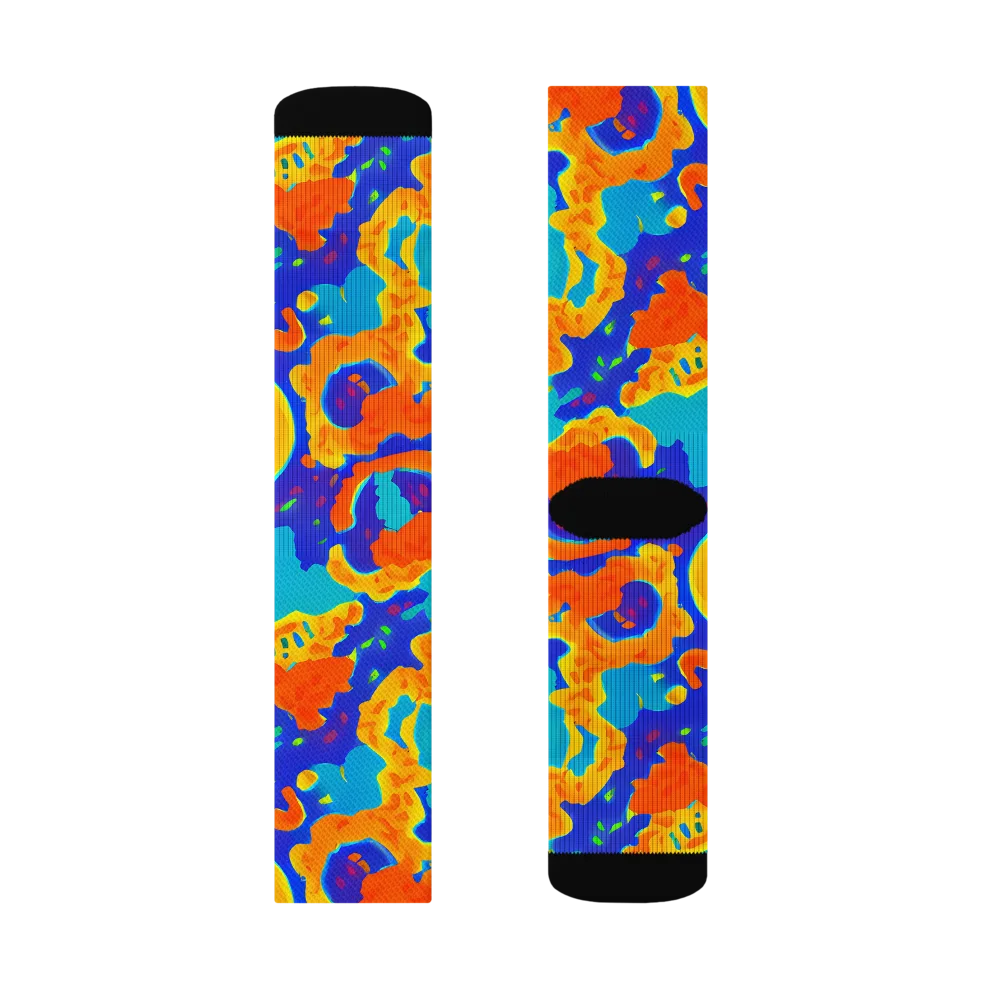 Surreal Surf on Socks — Left Sock