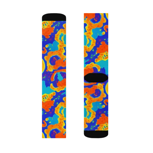 Surreal Surf on a Socks