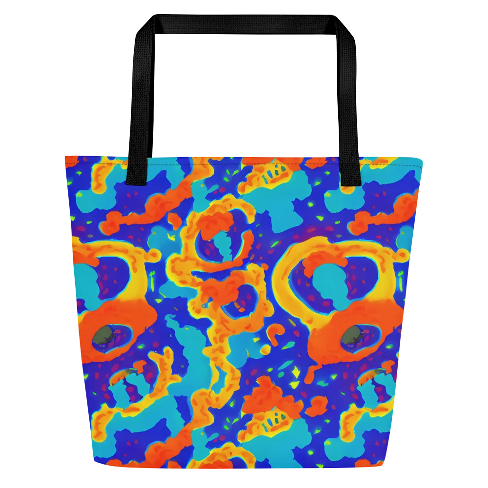 Surreal Surf on Large Tote Bag W/ Pocket — Front