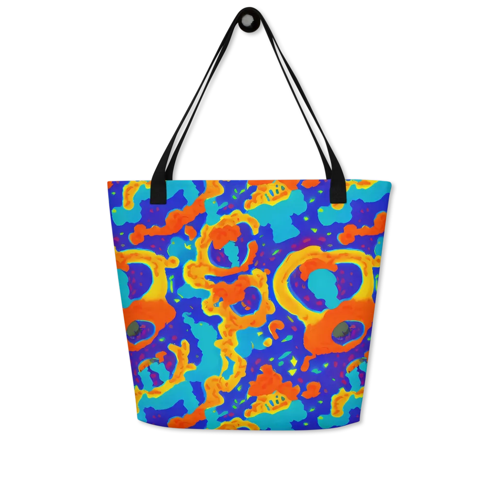Surreal Surf on Large Tote Bag W/ Pocket — Front