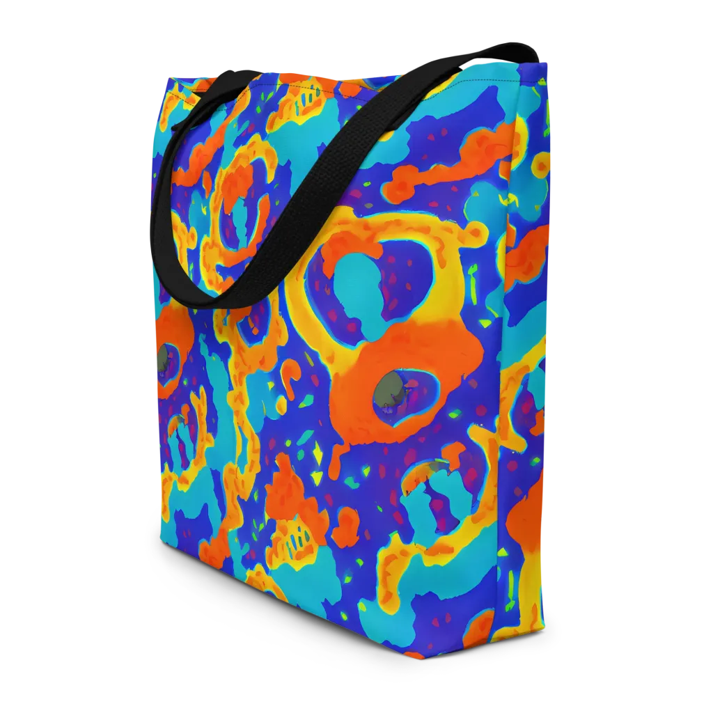 Surreal Surf on Large Tote Bag W/ Pocket — Front