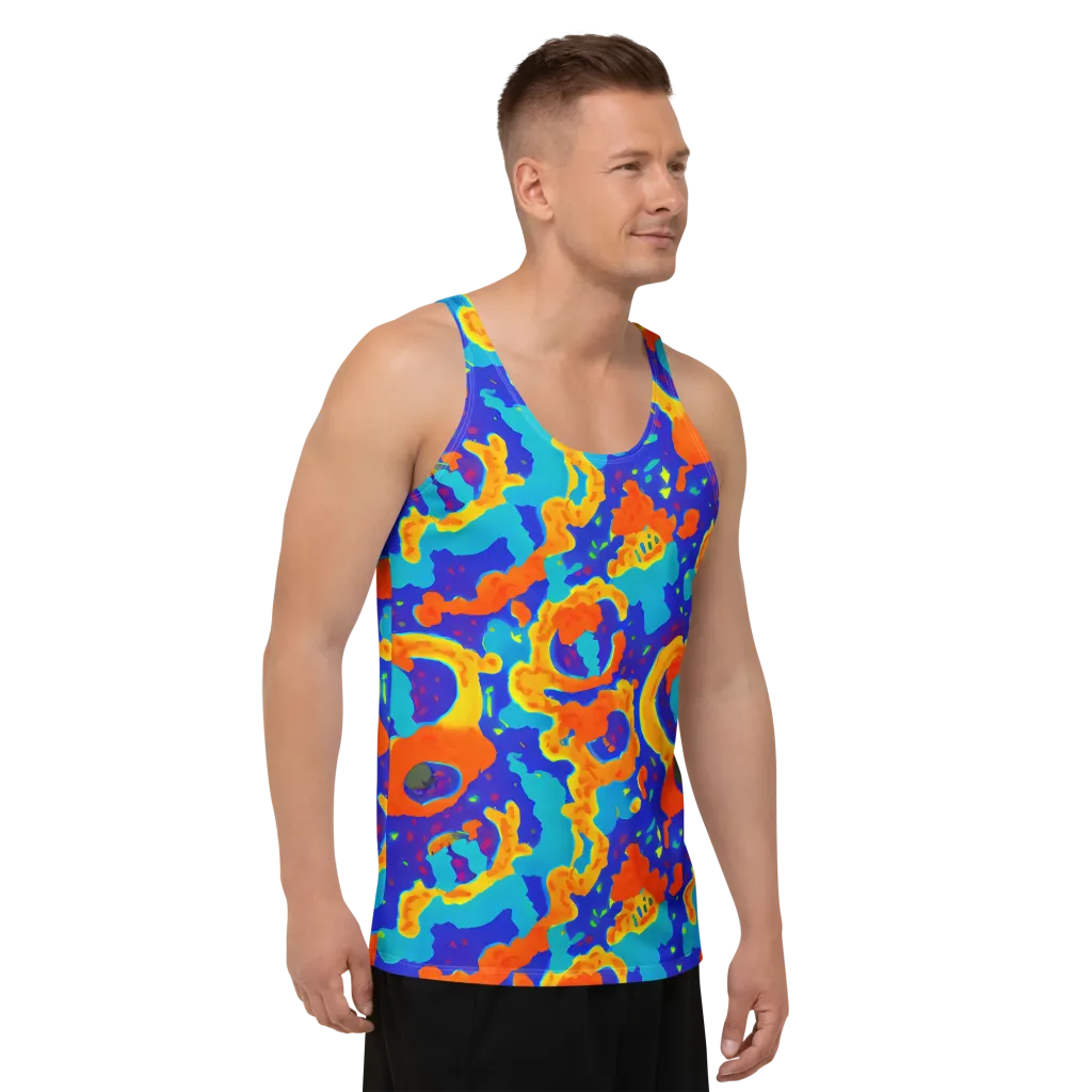 Surreal Surf on Men's Tank Top — Right Front