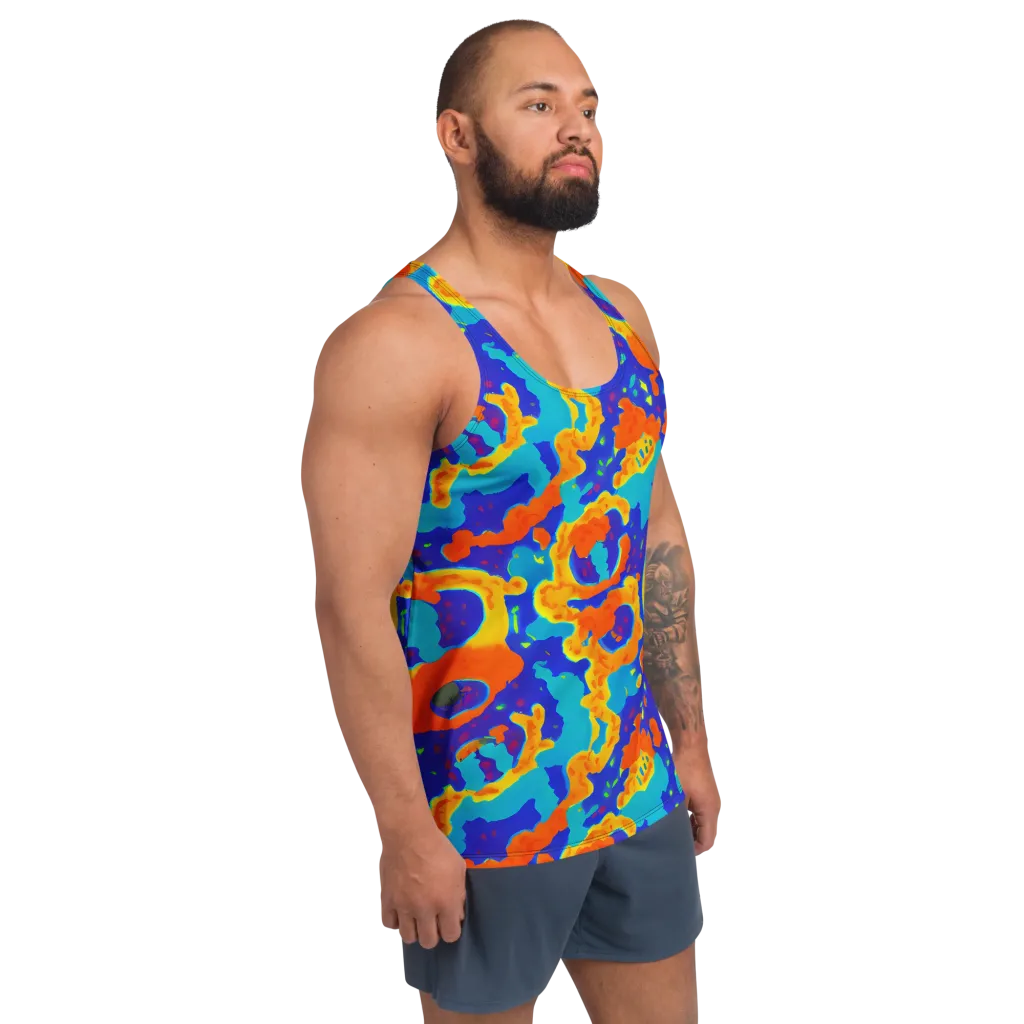 Surreal Surf on Men's Tank Top — Right Front